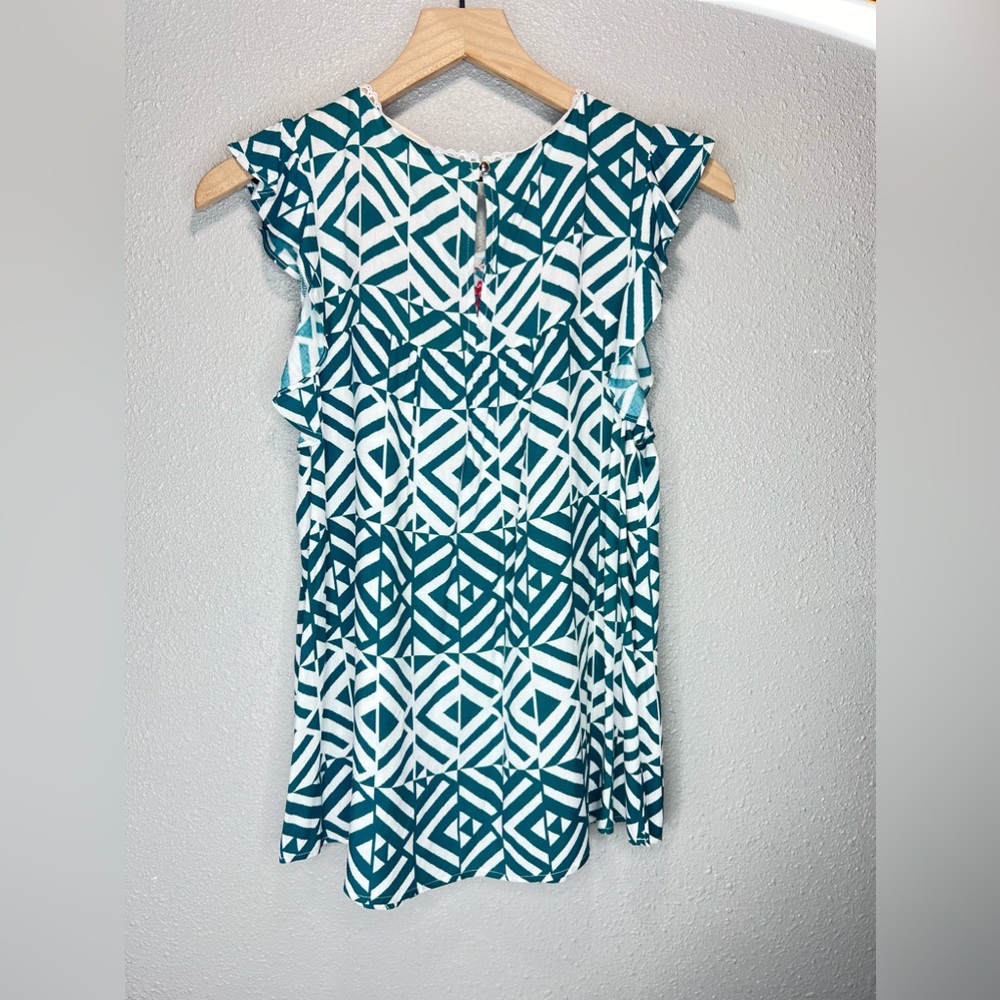NWT! Savanna‎ Jane Embroidered Floral Ruffle Sleeve Top Size Small - Picture 5 of 5